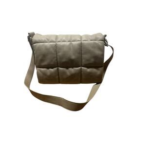 Purse Monkl Padded / Quilted Bag . Puffer Bag Crossbody Neutral Tone